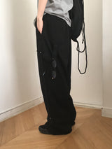 Penf Carpenter Damaged Wide Cotton Pants