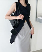 lessel nylon slit sleeveless