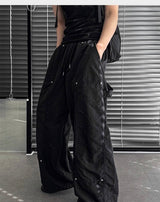 Double ni Nylon Carpenter Wide Pants