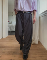Danben One Tuck Wide Pocket Slacks