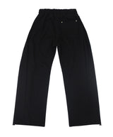 destroyed side tuck sweat pants (black)