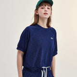 テリー ラグラン Tシャツ_ネイビー