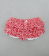 チェックカンカンフリルバルーンショートパンツ