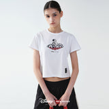 DISNEY ROSE CRUELLA CROP TOP_WHITE