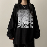 NT Gradient Noise Printed Long Sleeve Tee