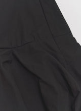 バルーンフィットコットンミニスカート Black
