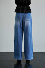 AZURE WIDE DENIM PANTS / BLUE