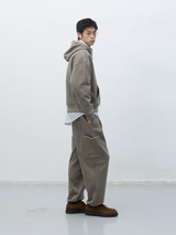 stitch cargo sweat pants - grey         