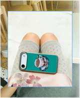 [silver glass bumper] black milk tea