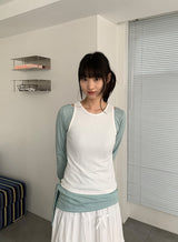 Dasone Sleeveless Layered Tee Set