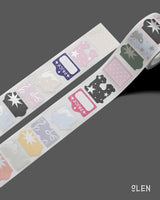 Silver Foil Label Writable Paper Kiss Cut Tape
