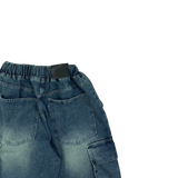 marine washed denim balloon pt