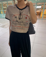 Trow プリント半袖Tシャツ