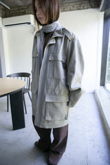 silver snap pocket safari coat(2colors)
