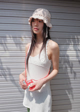 Clover Ruffle Beanie - Light Pink