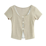 Emily Lace Slim Tee