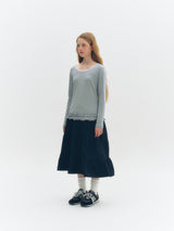 Double Frill T-shirt (Grey)