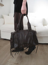 leather punky strap bag