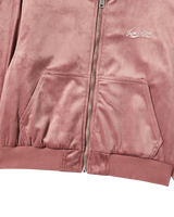 25FW WOMAN ベルベットフーディージャケット ピンク