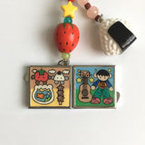 Square Mirror Keychain/四角いミラーキーホルダー