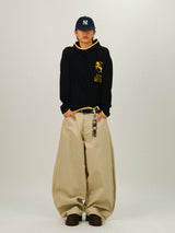 FR Non-Fade Stripe Curved Pants