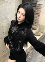 フェザーライト ナイロン レイヤード ニット ジャケット