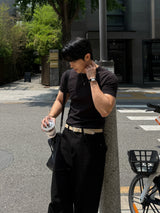 Nagrang ribbed muscle short sleeve