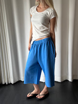 Pigment washing bermuda pants(3color)