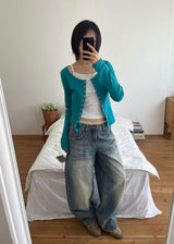 SNAP RIB CARDIGAN (5color)