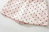 Cleo Satin Dot Micro Skirt