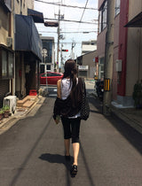 ホビン シースルー ニット フード カーディガン