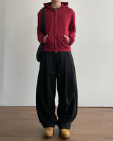 Drop Curved Bonded Sweatpants