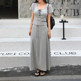 [MADE] Maxi-Striped Long Skirt