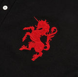 Horse Numbering Pique Short Sleeve Collar T-shirt