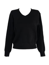minimal basic V-neck knit (2color)