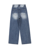MIKEL CAT BRUSH DENIM PANTS