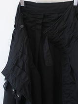 fancy buckle wrap skirt 