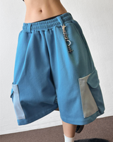 Similar Color Block Keyring Cargo Bermuda 3 Color 
