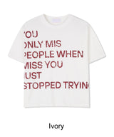 Pad Lettering Crop Short Sleeve Tee