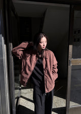  SUEDE BUTTON LINE JACKET