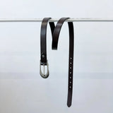 ヴィンテージカーブバックルレザーベルト