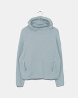 Noni High Neck Contrast Fleece Knit Hoodie T-Shirt
