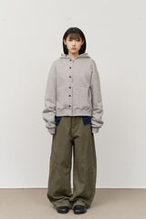 (W) Max Button Up Zip Hoodie