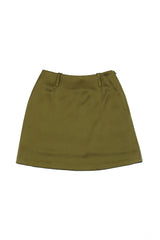 Olvera Satin Skirt [Olive]