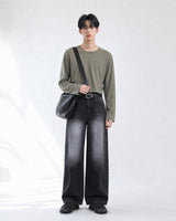 (UNISEX) サンダー ティン ワイド ジーンズ