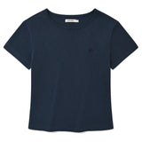 KIRSH PLAIN SLIM FIT T-SHIRT - DARK BLUE     