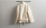 Pony Thick Belt Double High Neck Coat