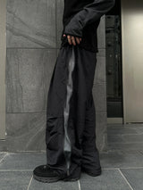 Jet Side Zipper Wide Balloon Pants