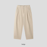 Volume curved cotton pants