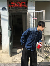 No.1384 クロップウエスタンデニムシャツ